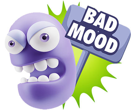 3D Bad Mood Expressions messages sticker-0