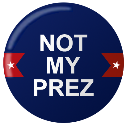 Not My PREZ - Trump Block & Boycott Stickers messages sticker-0