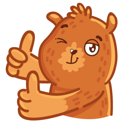 Bear stickers for iMessage messages sticker-5