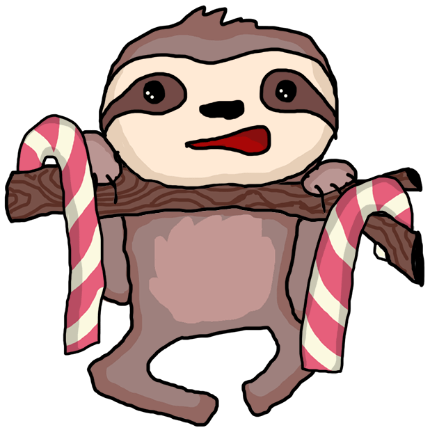 Christmas Holiday Sloths messages sticker-2