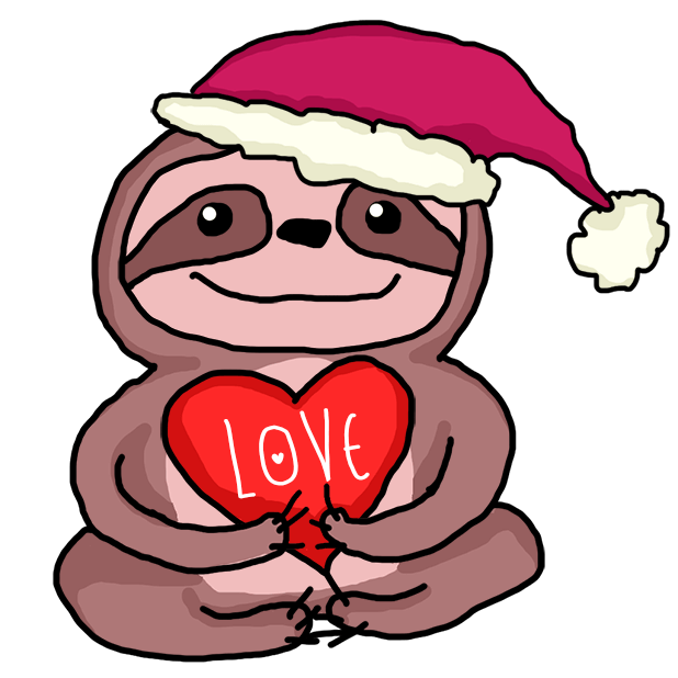 Christmas Holiday Sloths messages sticker-8