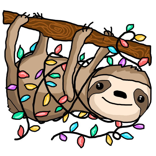 Christmas Holiday Sloths messages sticker-7