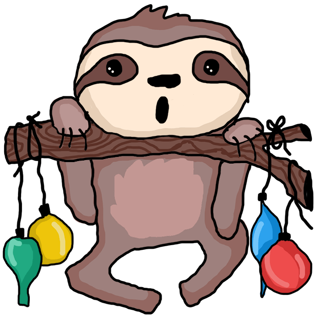 Christmas Holiday Sloths messages sticker-9