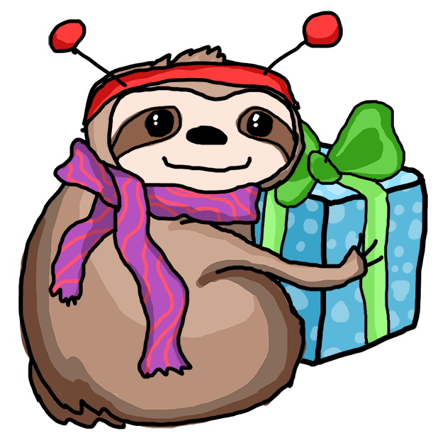 Christmas Holiday Sloths messages sticker-4