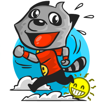 Rubi the Raccoon messages sticker-3