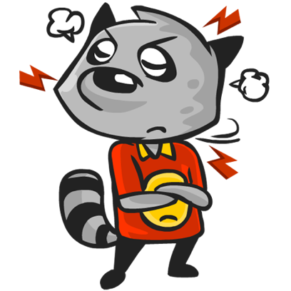 Rubi the Raccoon messages sticker-6