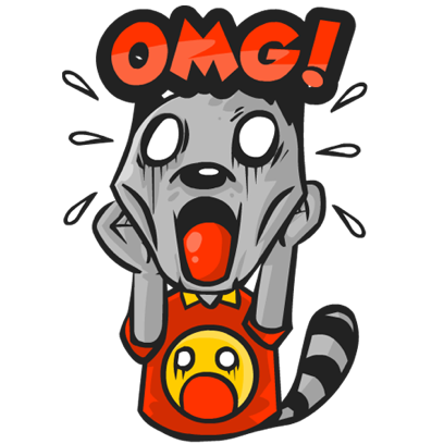 Rubi the Raccoon messages sticker-9