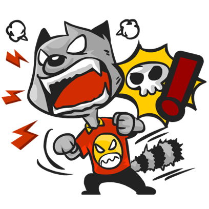 Rubi the Raccoon messages sticker-5