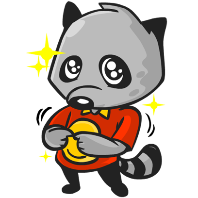 Rubi the Raccoon messages sticker-2