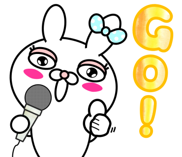 Blusher rabbit (free) messages sticker-3