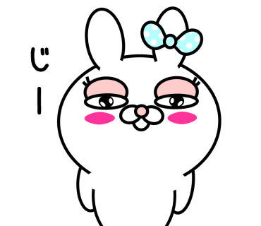 Blusher rabbit (free) messages sticker-4