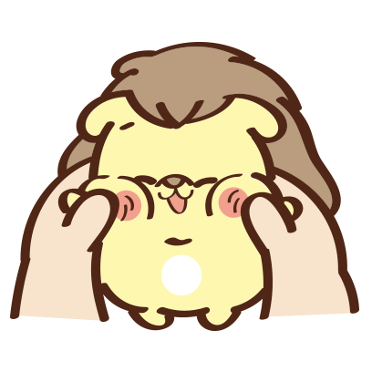 Furry Hedgehog dog YuanYuan(刺蝟狗-圓圓初登場) messages sticker-2