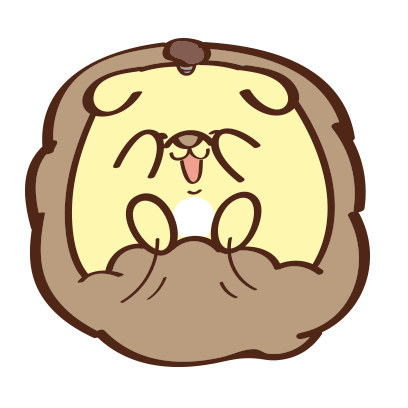 Furry Hedgehog dog YuanYuan(刺蝟狗-圓圓初登場) messages sticker-0
