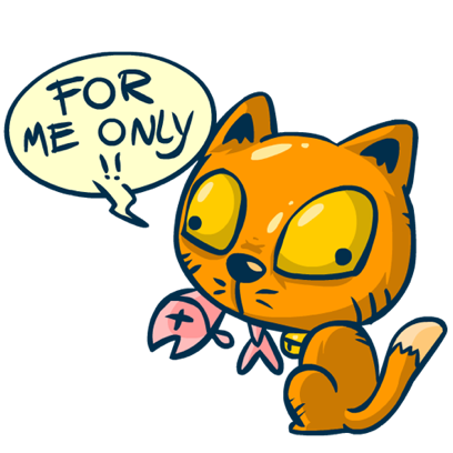 Idiotic Cat messages sticker-6