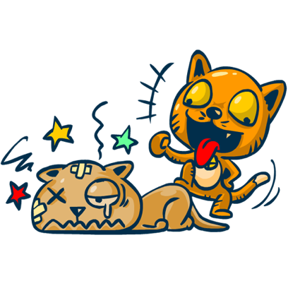 Idiotic Cat messages sticker-8