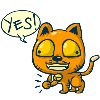 Idiotic Cat messages sticker-2