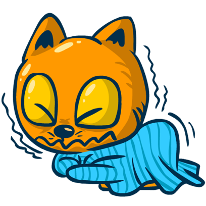 Idiotic Cat messages sticker-9