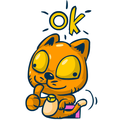 Idiotic Cat messages sticker-7