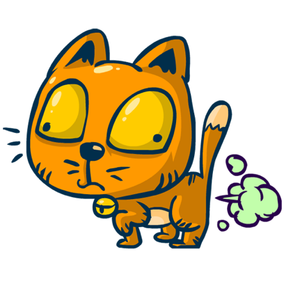 Idiotic Cat messages sticker-0