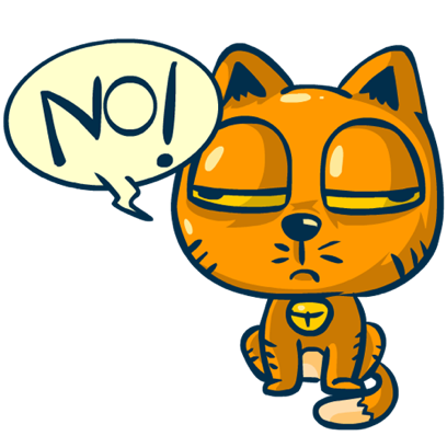 Idiotic Cat messages sticker-3