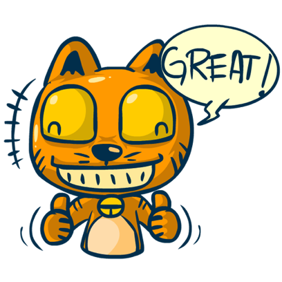 Idiotic Cat messages sticker-4