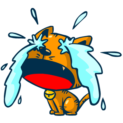 Idiotic Cat messages sticker-10