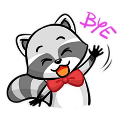 Mapachin Stickers messages sticker-8