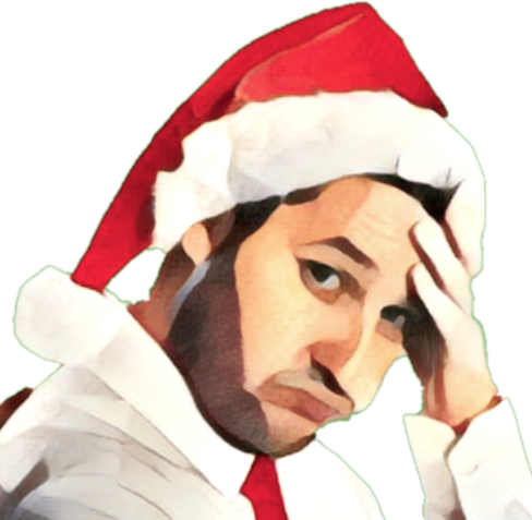 Sad Christmas and New Year Stickers for iMessage! messages sticker-8