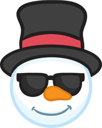 Snowman Face Stickers - Christmas Snowman messages sticker-10
