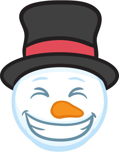 Snowman Face Stickers - Christmas Snowman messages sticker-1