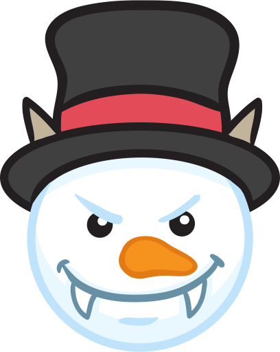 Snowman Face Stickers - Christmas Snowman messages sticker-6