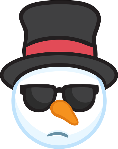 Snowman Face Stickers - Christmas Snowman messages sticker-11
