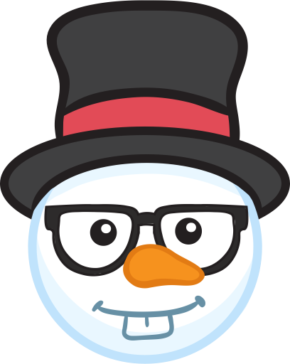 Snowman Face Stickers - Christmas Snowman messages sticker-0
