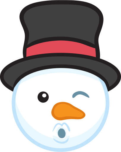 Snowman Face Stickers - Christmas Snowman messages sticker-4