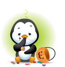 Waddles Halloween Stickers messages sticker-10