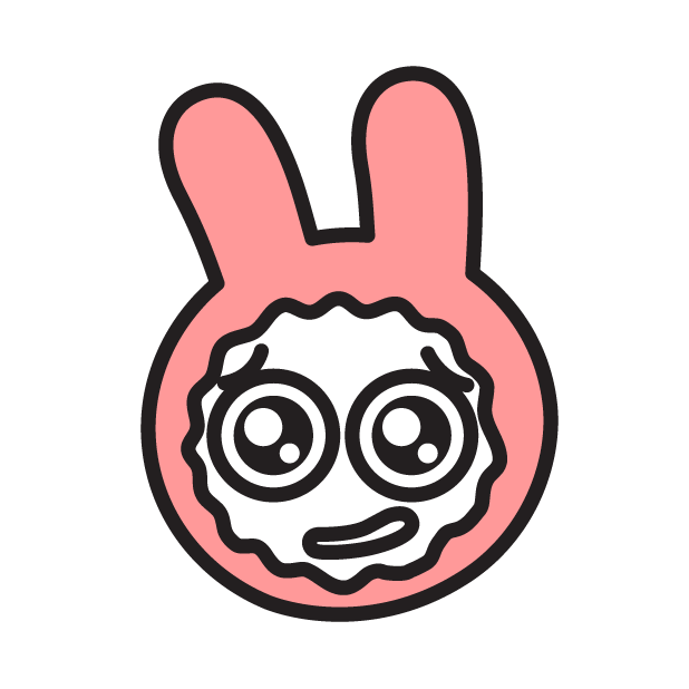 Face of PinkRabbit messages sticker-8