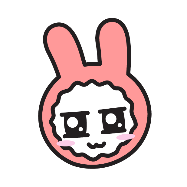 Face of PinkRabbit messages sticker-7