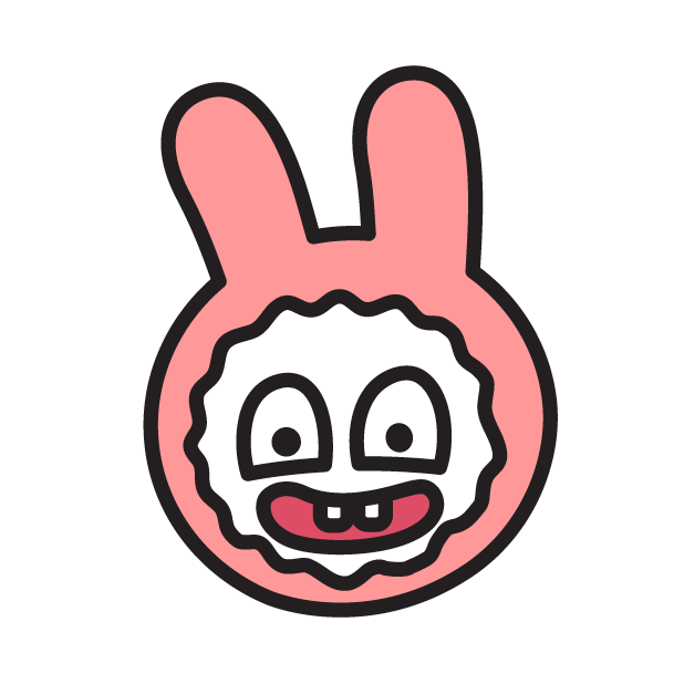 Face of PinkRabbit messages sticker-0