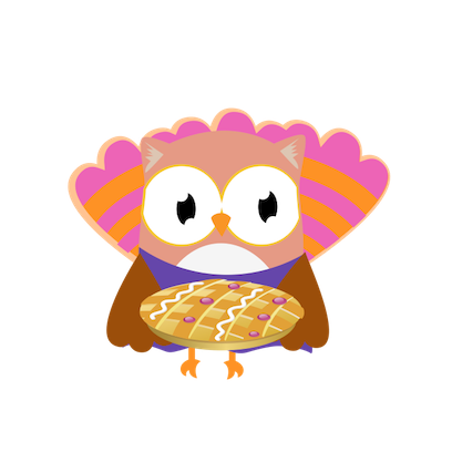 Christmas Owl Stickers - Xmas Turkey Sticker messages sticker-1