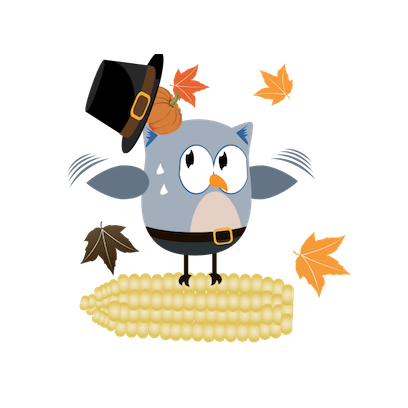 Christmas Owl Stickers - Xmas Turkey Sticker messages sticker-0