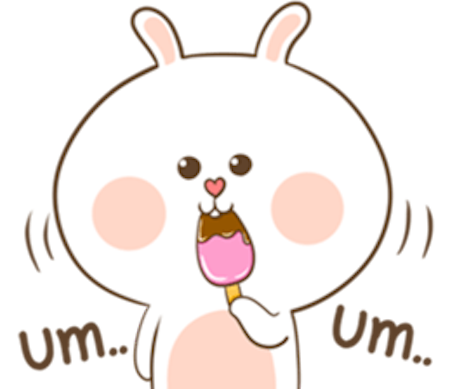 Puffy Rabbit messages sticker-1