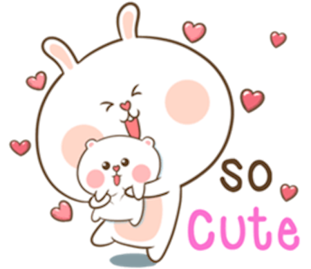 Puffy Rabbit messages sticker-8