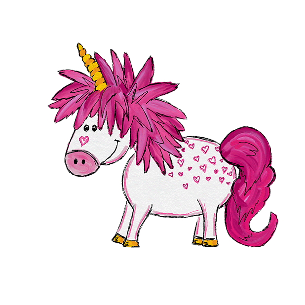 Hand Drawn Unicorns Sticker Pack messages sticker-3