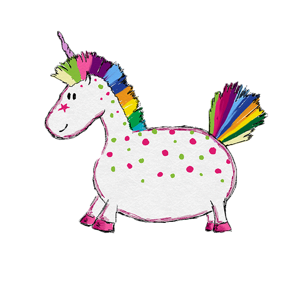Hand Drawn Unicorns Sticker Pack messages sticker-1