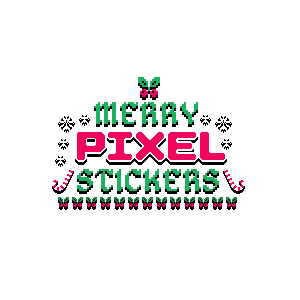 Merry Pixel Stickers messages sticker-11