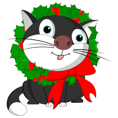 Silly Darn Cat (Christmas) messages sticker-0