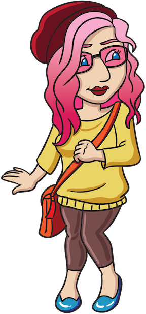 Hipster Girl Stickers - Hippy Fashion Edition messages sticker-0
