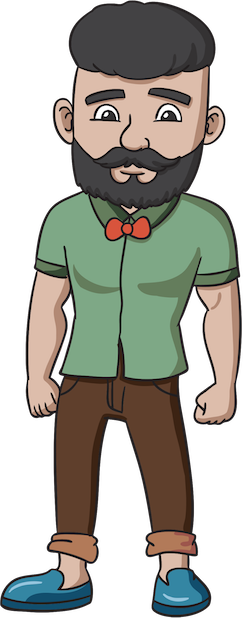 Hipster Men Stickers - Hippy Fashion Edition messages sticker-1