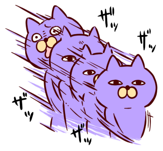 ぬん!あざネコ ステッカー messages sticker-6