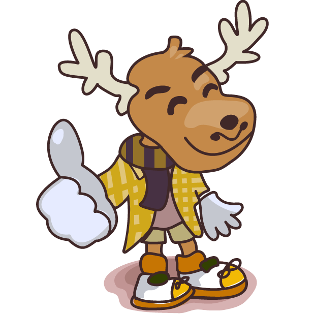 Moose in Shoes messages sticker-0